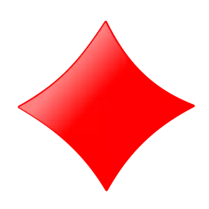 Diamond kartu tanda vektor ilustrasi