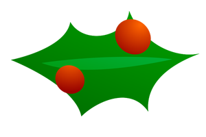 Kerstmis blad decoratie vector