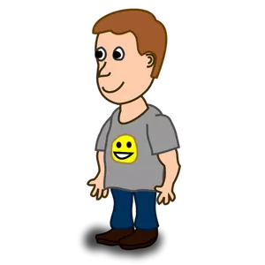 Boy omic character vector image