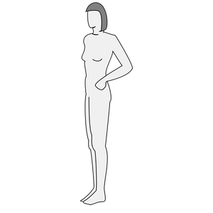 Vector silhouette of a woman