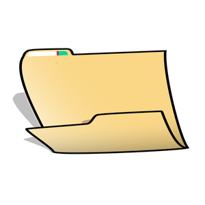 Office folder vector image