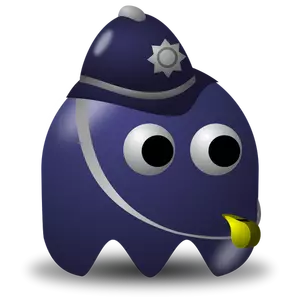 Ilustración de vector sheriff juego icono