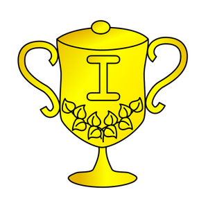 Gyldne trofeet vector illustrasjon