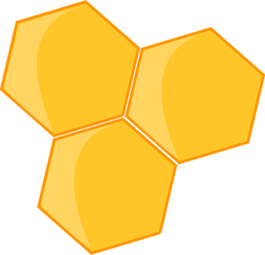 Image clipart vectoriel d'icône de miel