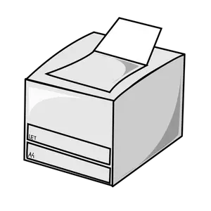 Laser printer vector pictogram