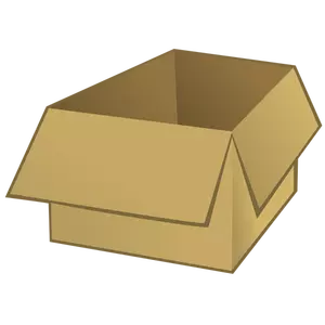 Imagem vetorial de uma caixa marrom