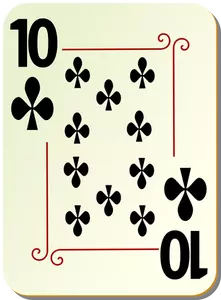 Tien van clubs vector illustratie