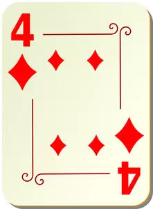 Vier van diamanten vector illustraties