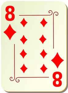 Acht van diamanten vector afbeelding