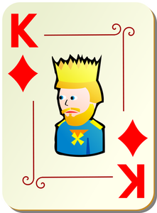 King of diamonds vector image