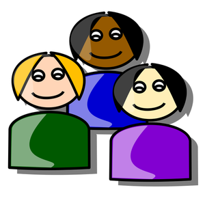 Group of people vector image