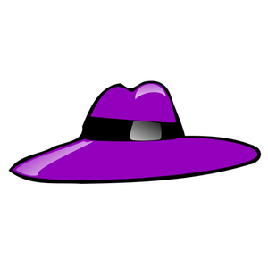 Illustration vectorielle de proxénète chapeau