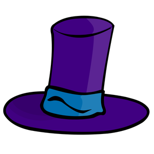 Violet pălărie vector imagine