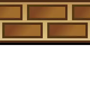 Brown brick border detail vector image