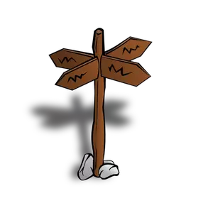 Crossroads sign vector image