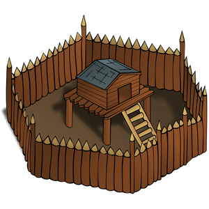 Fort vector image