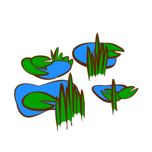 Marsh RPG map symbol vector image
