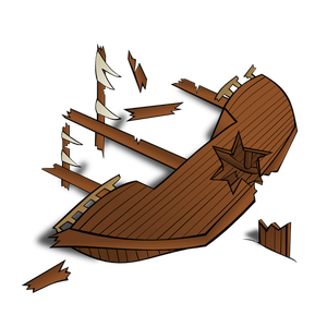 Shipwreck vector image