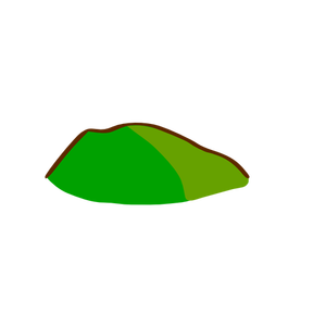 Groene heuvel kaart element vector illustraties