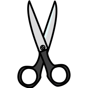 hair scissors vector