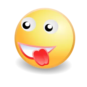Tongue out smiley face icon vector image