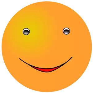 Vector illustraties van geel blij gezicht