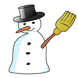 Sneeuwpop vector afbeelding