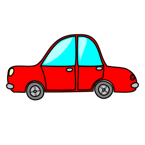Toy car vector clip art image