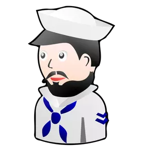 Toy sailor vector illustration