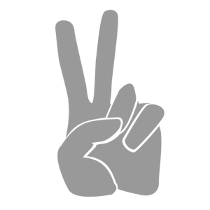 Fred seier hånd gestus vektor image