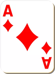 Ace berlian vektor gambar