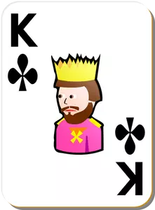 Koning van clubs vector graphics