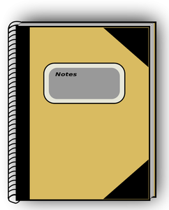 Vector drawing of notebook