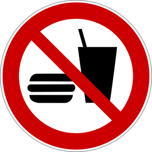Nessun simbolo di vettore di fast food