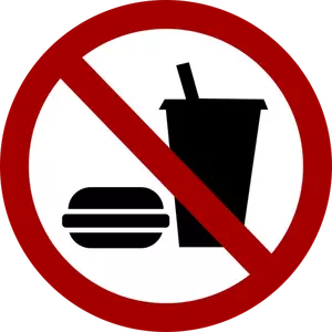 No food and drink vector sign image