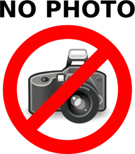 Nie fotografii ostrzeżenie etykieta wektor wideo artt