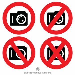 No photography sign