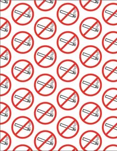Kein Rauchen Zeichen Muster