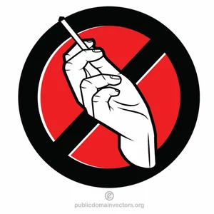 Niet roken sticker