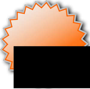 Immagine vettoriale distintivo di starburst