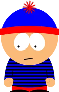 Cartmen karakter dari South Park vektor gambar