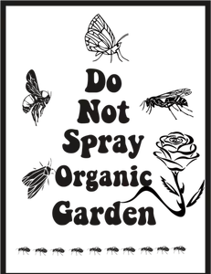 ''No organic garden spray'' message