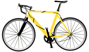 Geel fiets
