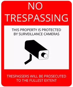 No trespassing sign vector illustration