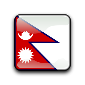 Flaga Nepalu kwadracie