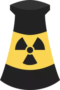 Atomienergialaitoksen symbolivektori ClipArt