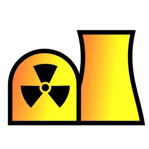 Jaderná energie rostlin mapu symbol