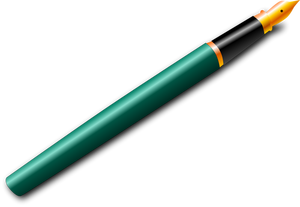 Illustration vectorielle de stylo plume