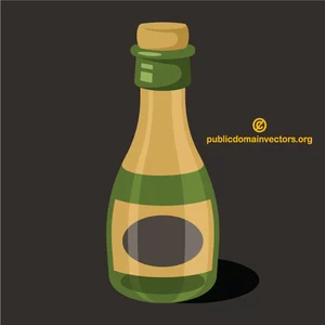 Bottle with cork cap