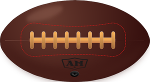 Vintage amerikansk fotboll boll vektor illustration